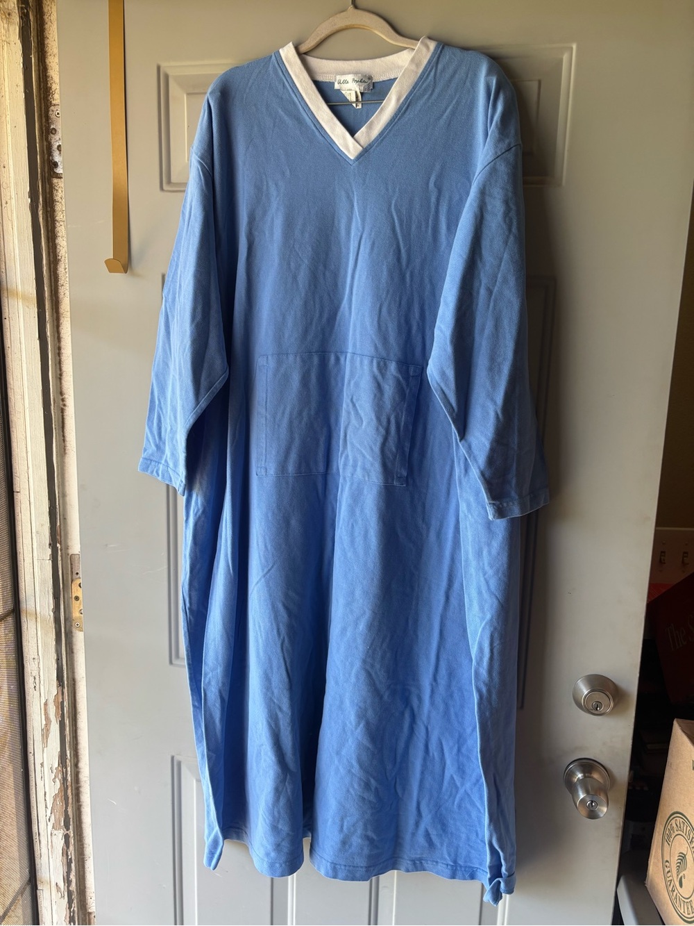 Ulla Popken light blue oversize fit front pocket dress size 20/22